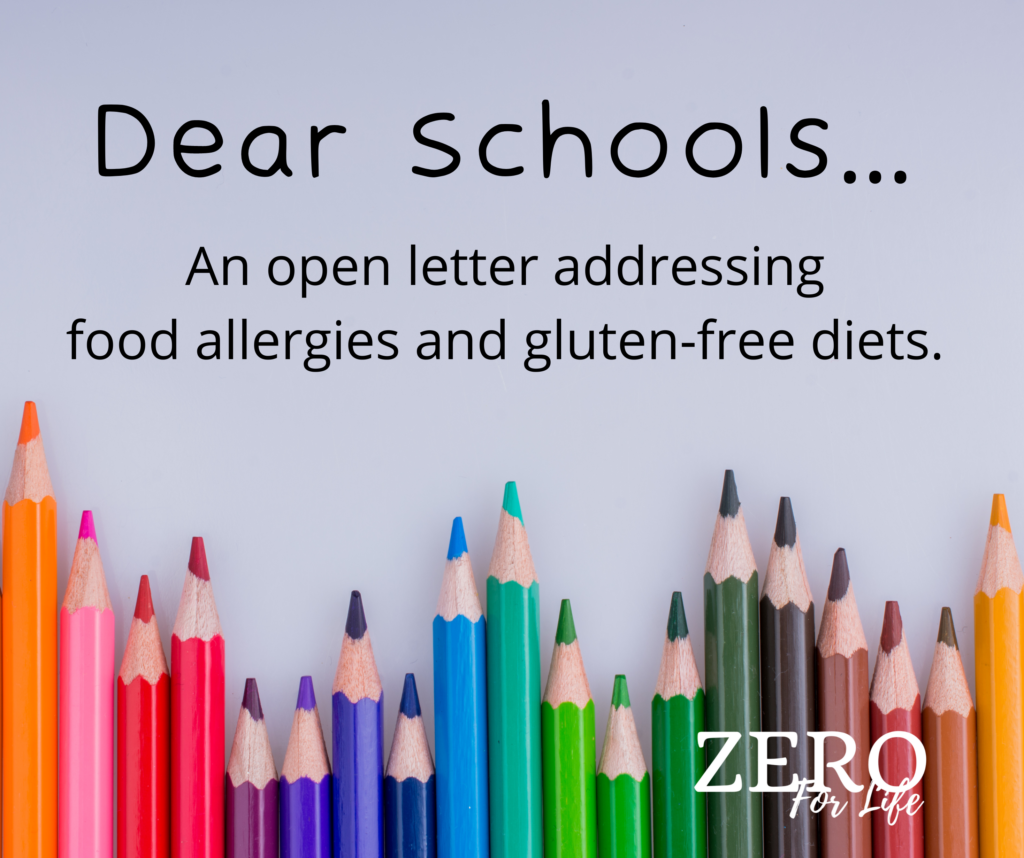 Dear School... An open letter addressing food allergies and gluten free diets. In a world where the rates of celiac disease, food allergies, and food intolerances are on the rise, it is crucial to address the challenges faced by individuals affected by these conditions.
