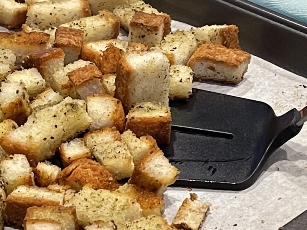 for Easy Baked Gluten-Free Croutons