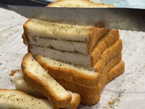 Sliced Garlic GF Bread for Easy Baked Gluten-Free Croutons